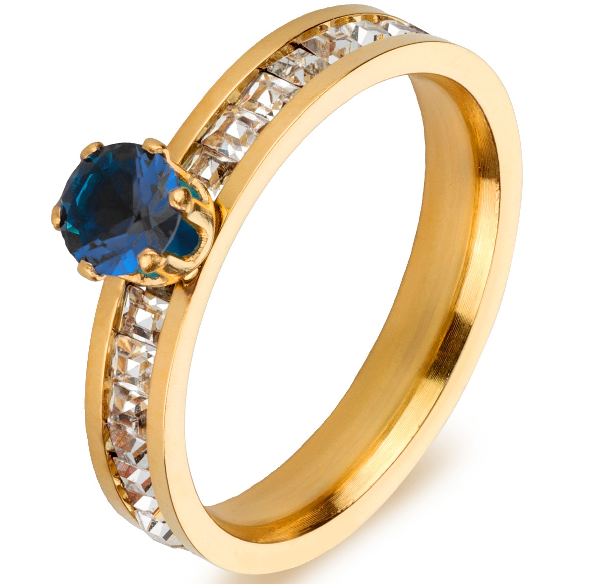 Elegant Sapphire Gold Ring