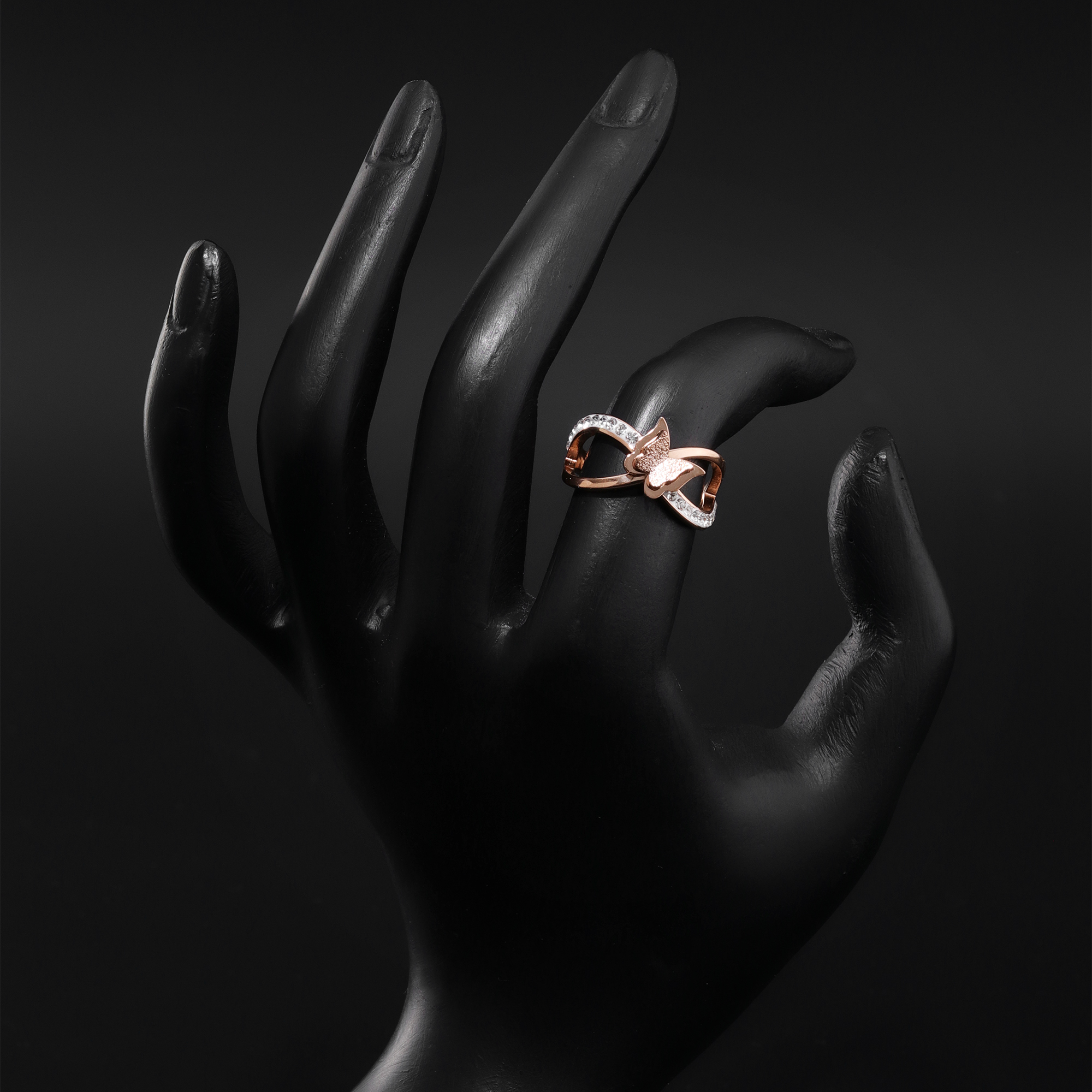Rose Gold  butterfly Ring