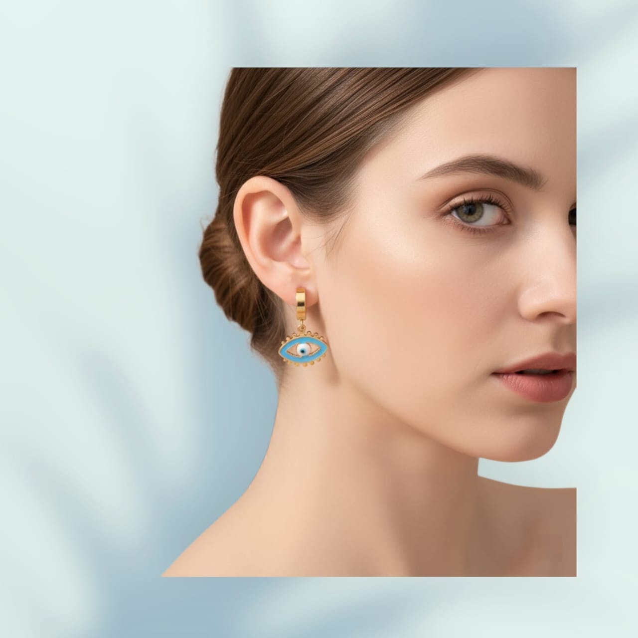 Evil Eye Hoop Earrings