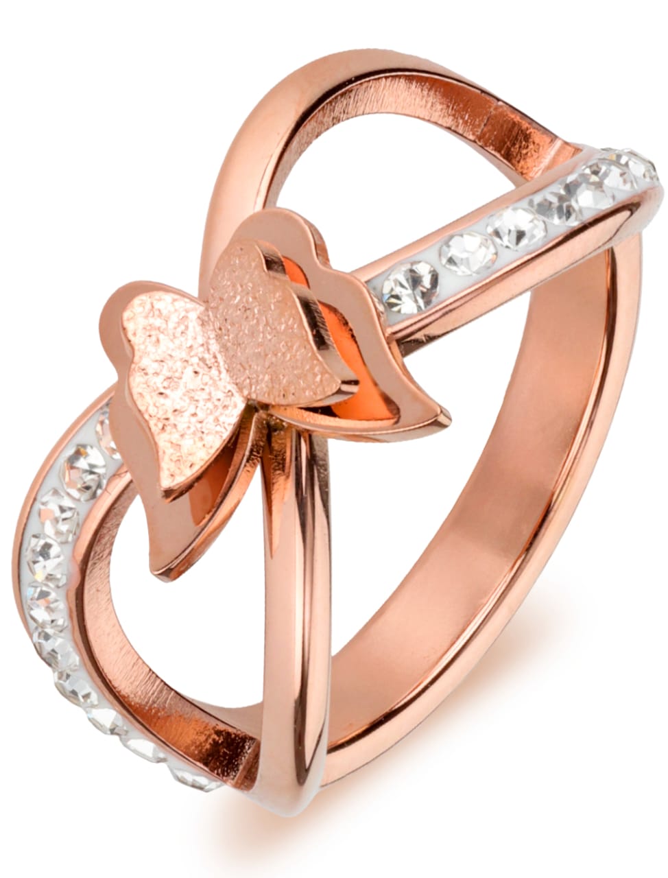Rose Gold  butterfly Ring