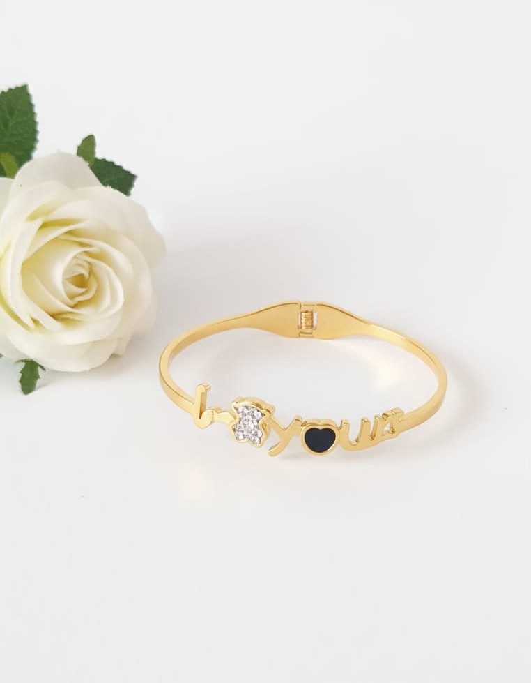 Gold 'I Love You' Bracelet