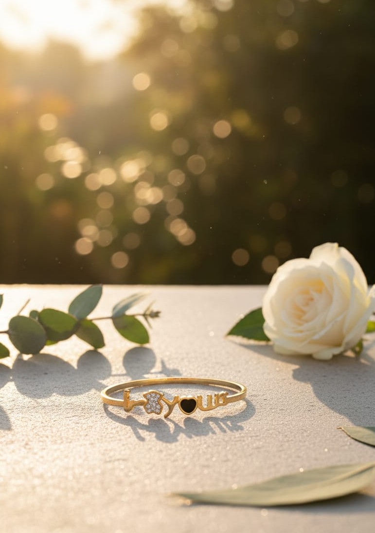 Gold 'I Love You' Bracelet