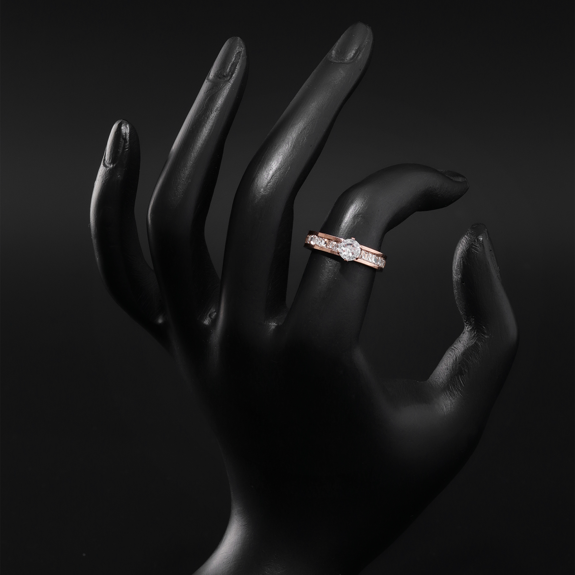 Rose Gold Diamond Engagement Ring