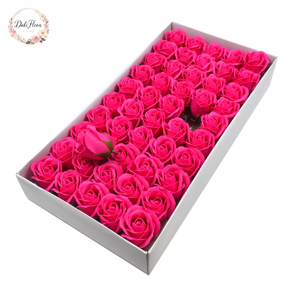 Muilo rožės dėžutėje (ryškiai rožinė)