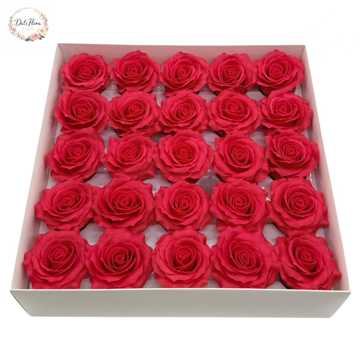 Muilo rožės dėžutėje (raudona)