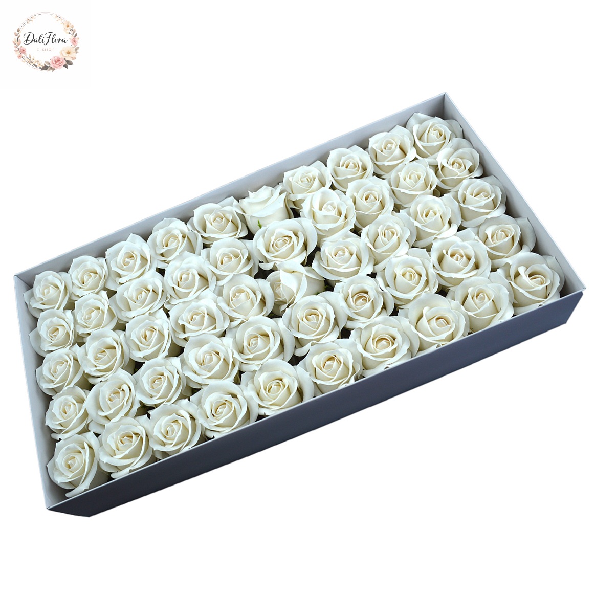 Muilo rožės dėžutėje (balta)