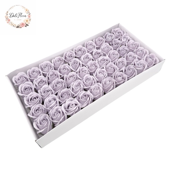 Muilo rožės dėžutėje (pilkai violetinė)