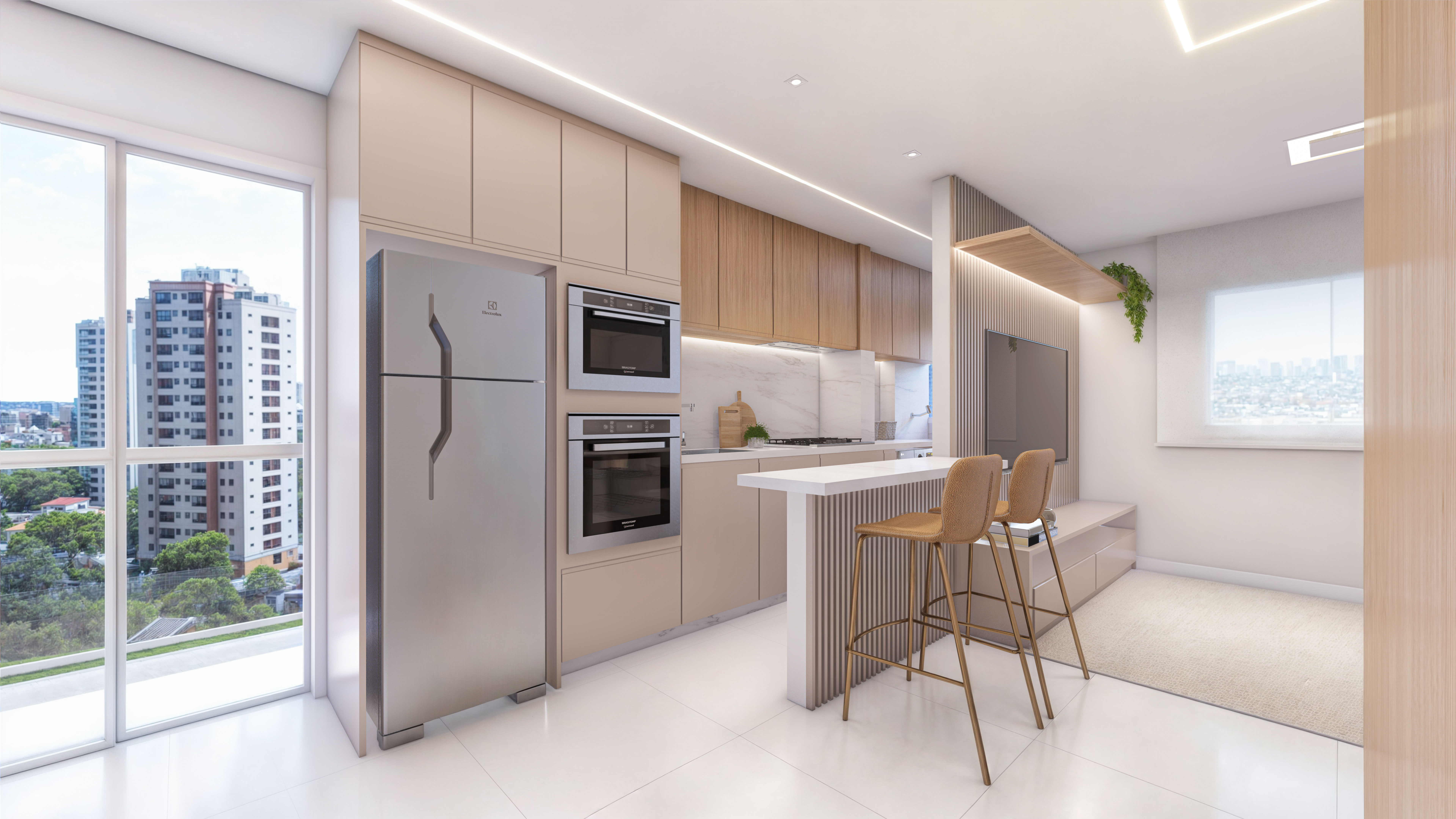 Resid. Isabelle - Apto 48,82m2 (área total) com 2 dorms