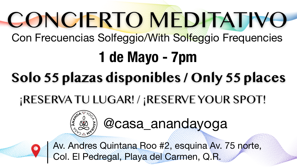 Concierto Meditativo con Frecuencias Solfeggio - 1 de Mayo de 2026