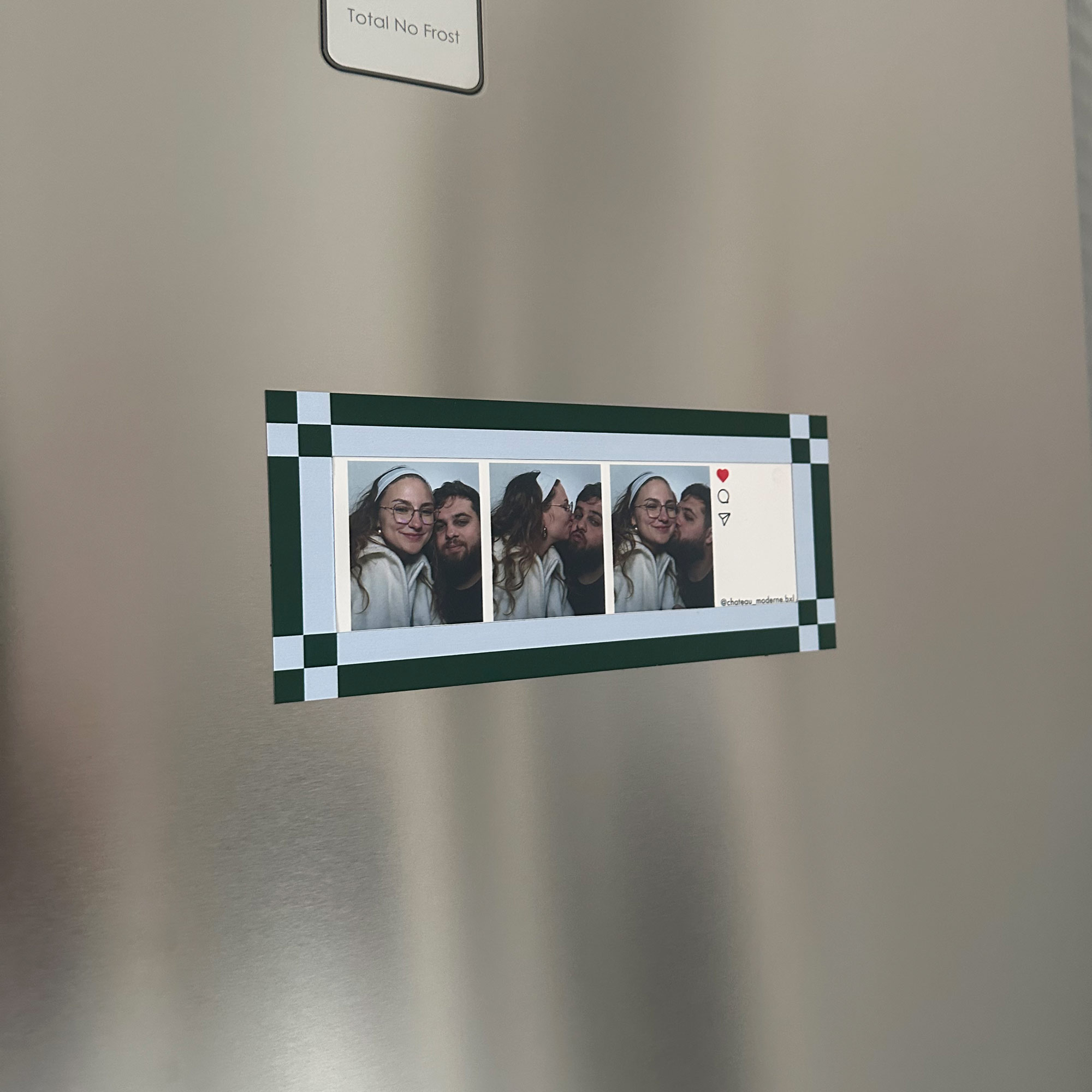 Cadre magnétique vert & bleu