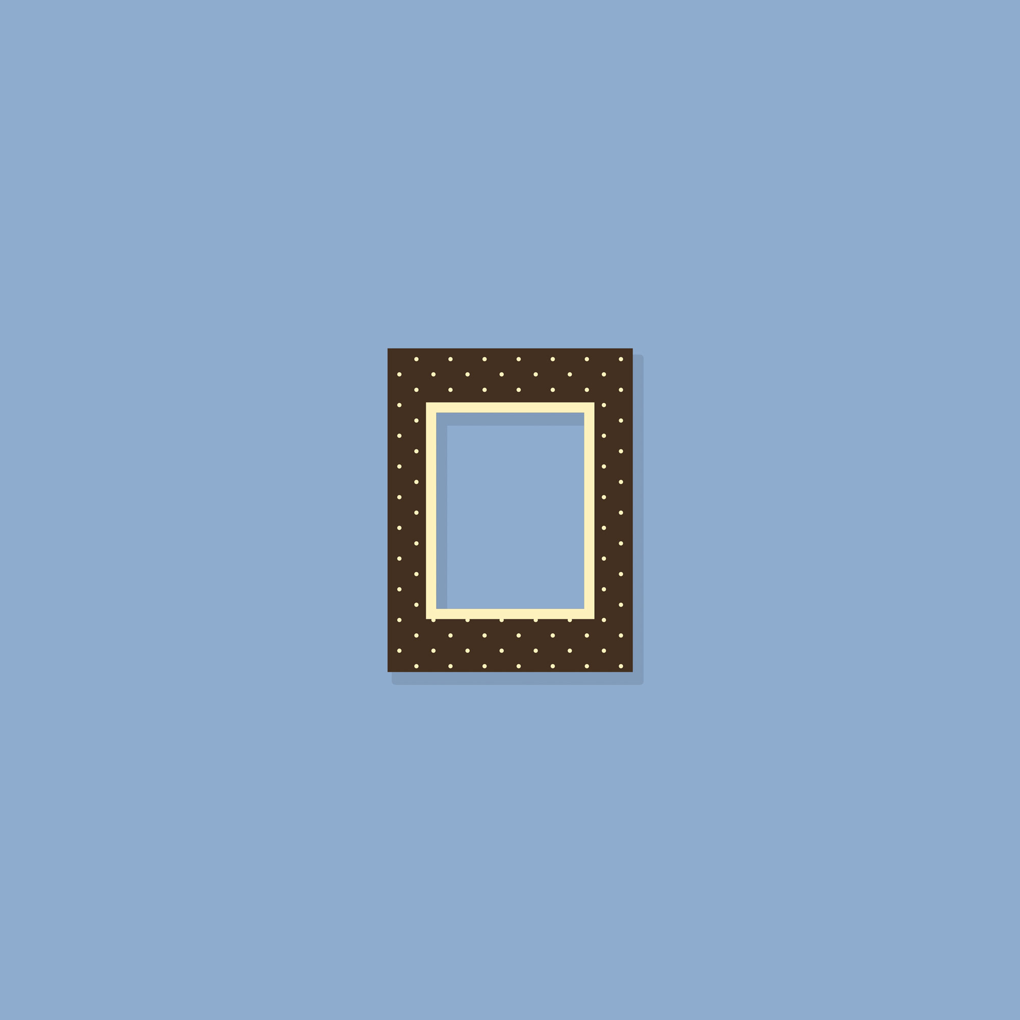 Cadre magnétique pois jaune