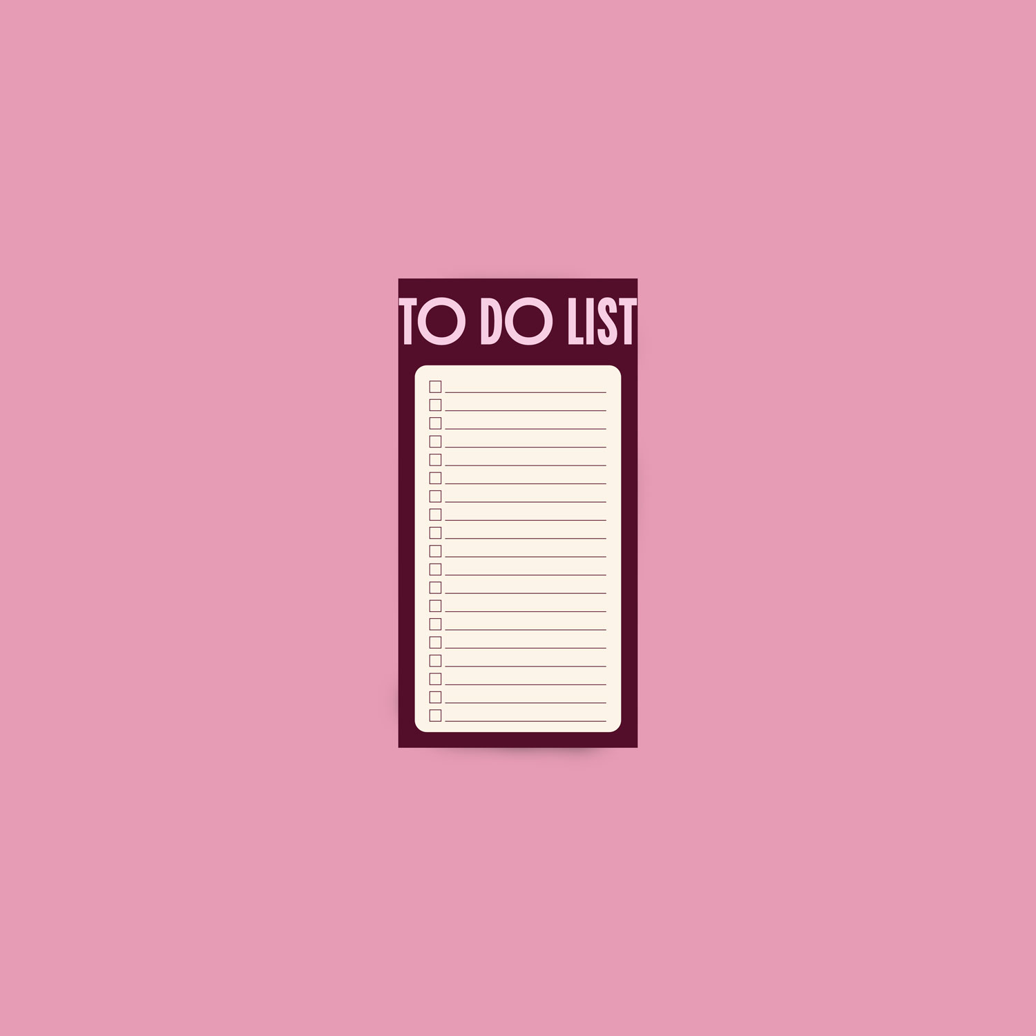 Bloc-notes to do list