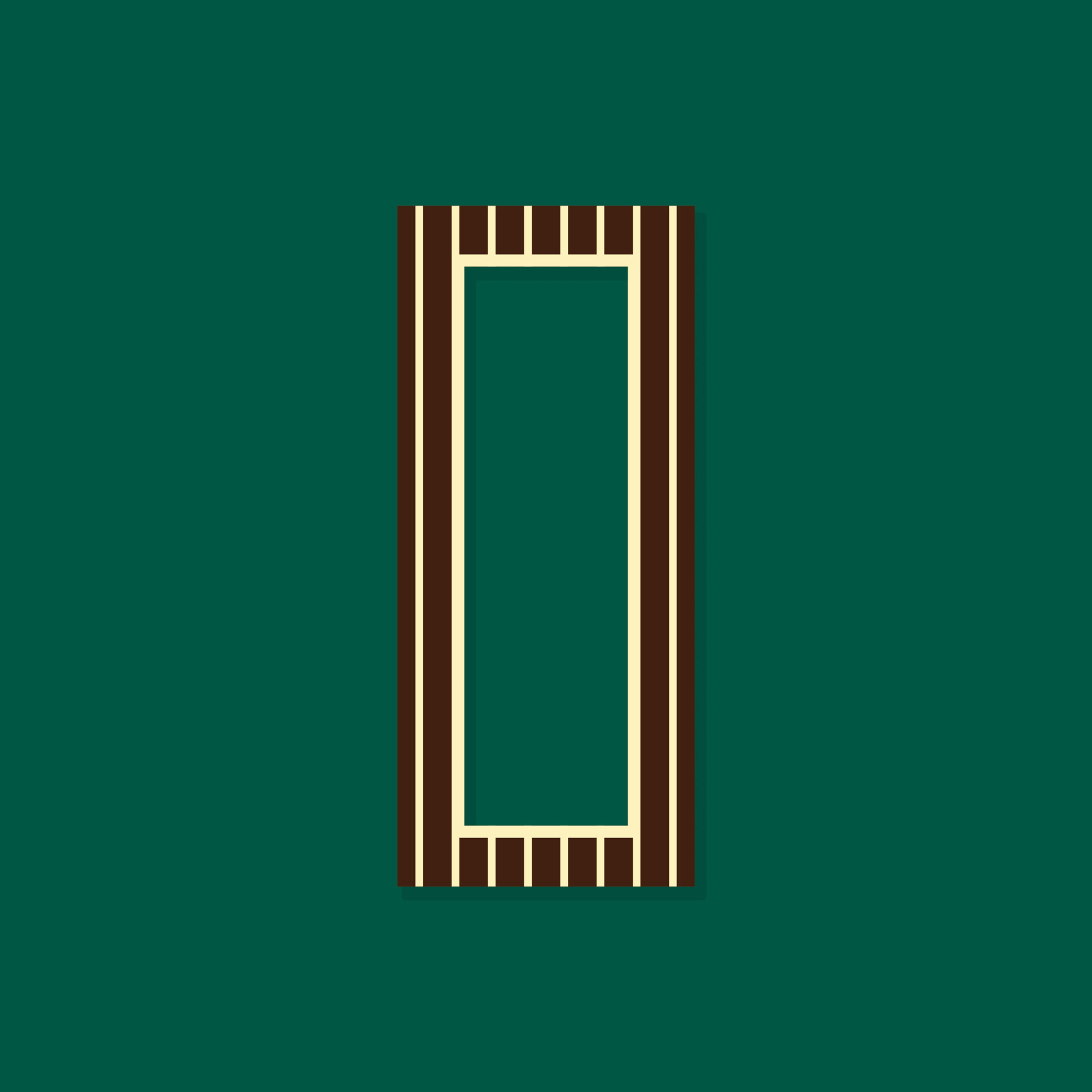 Cadre magnétique rayures jaune