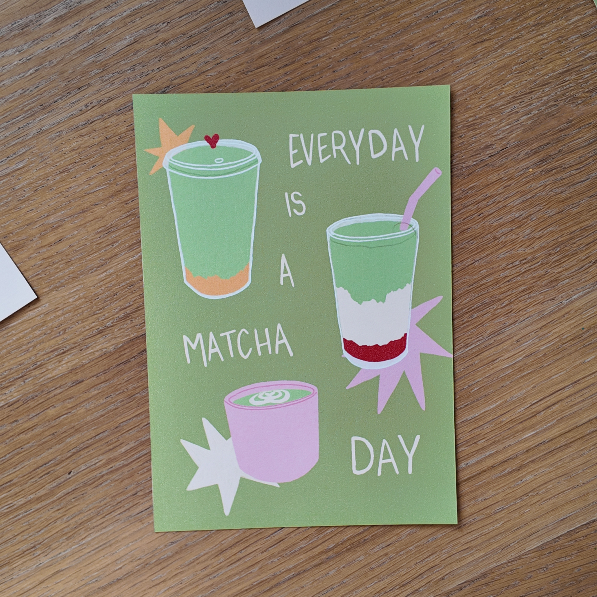 Affiche everyday is a matcha day