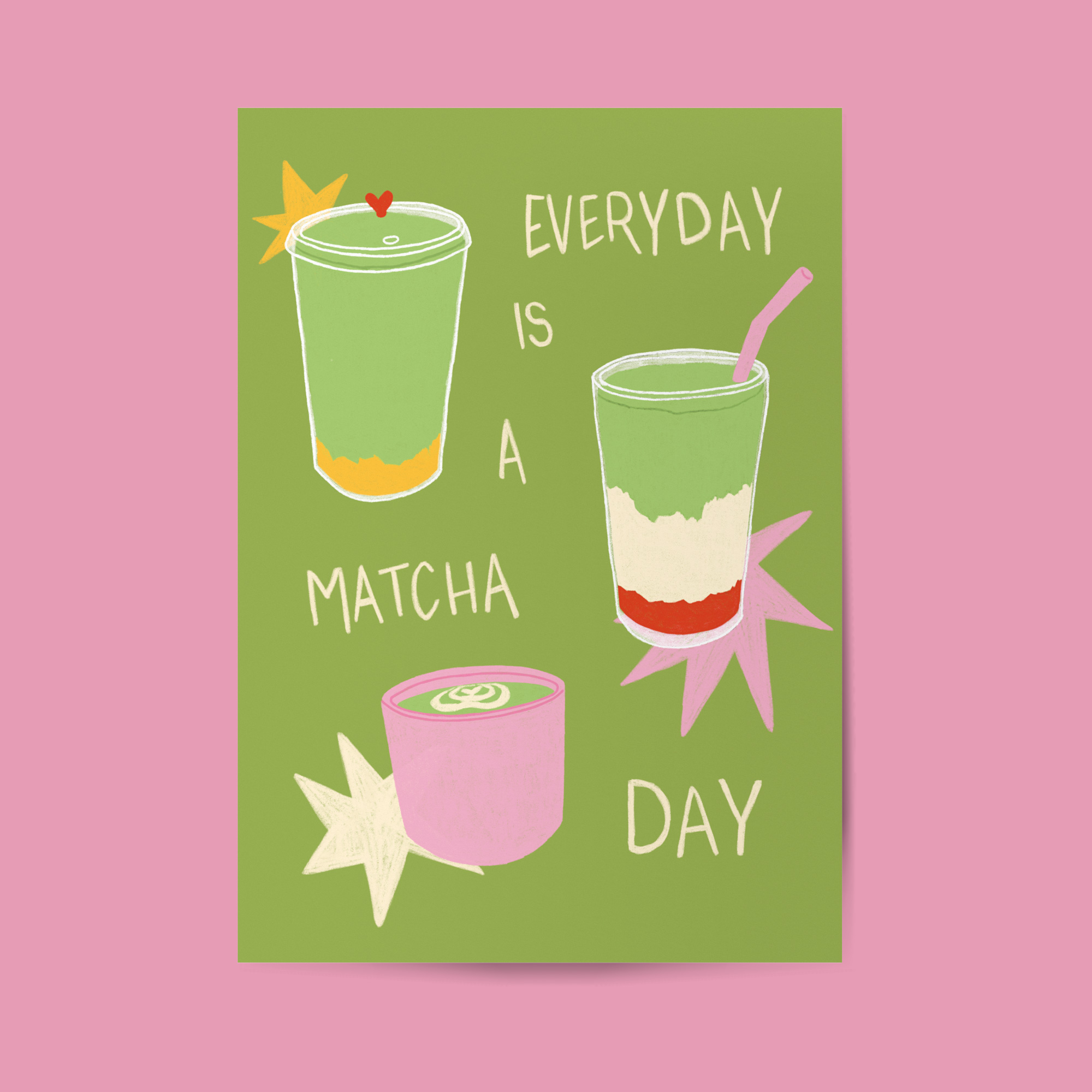 Affiche everyday is a matcha day
