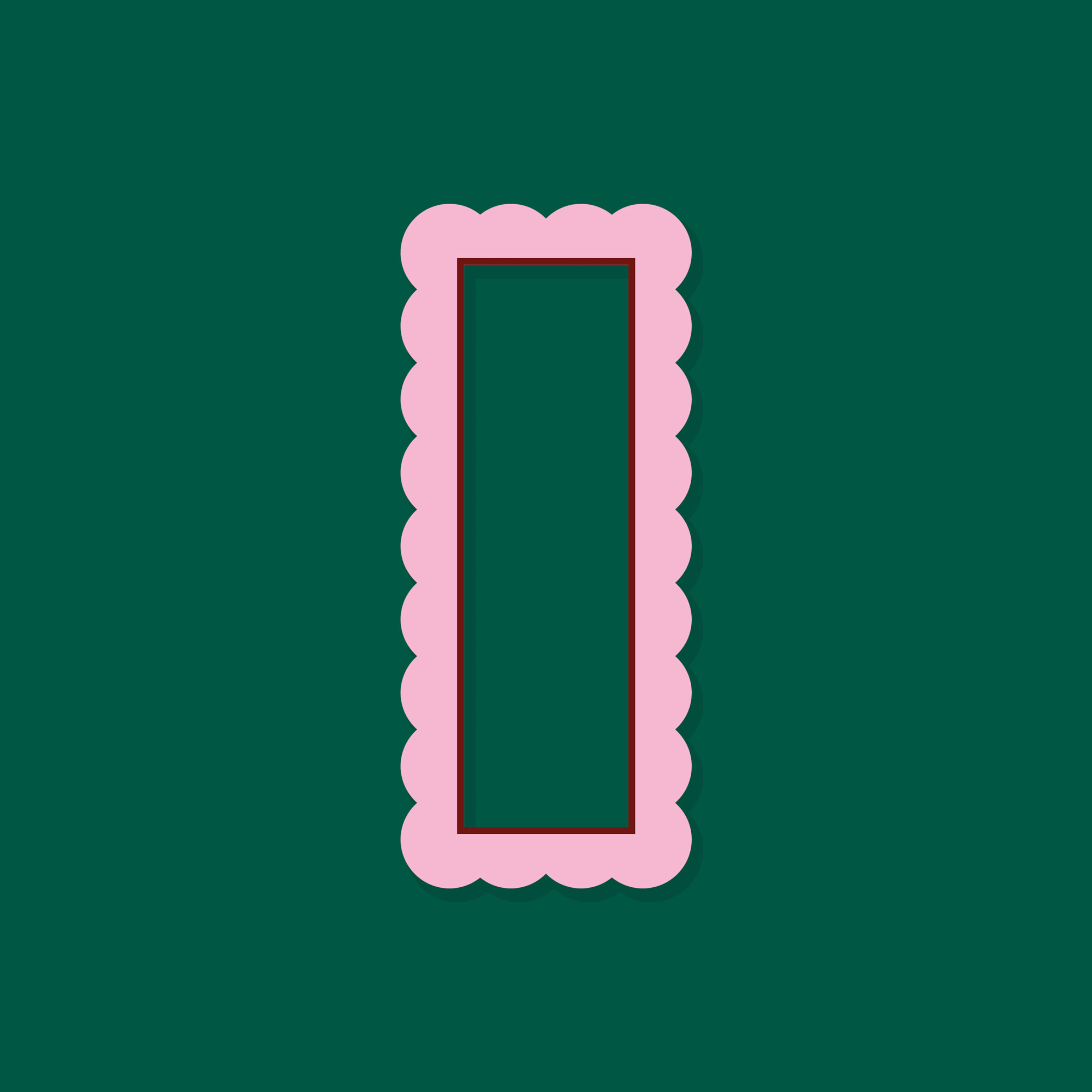 Cadre magnétique nuage rose