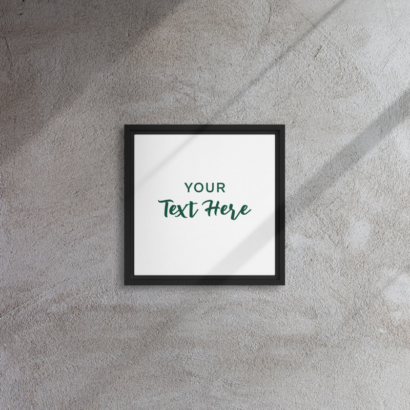 Personalized Framed Canvas Wall Art