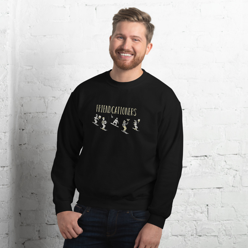 Friendcationers Winter Fun Unisex Sweatshirt (light graphics)
