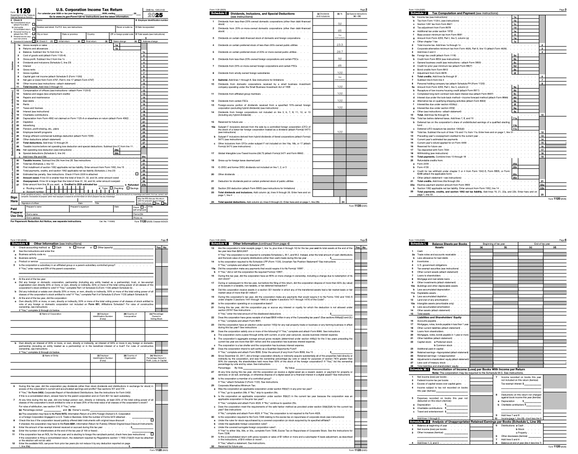 3.1120C-CORP BUSINESS TAX RETURN