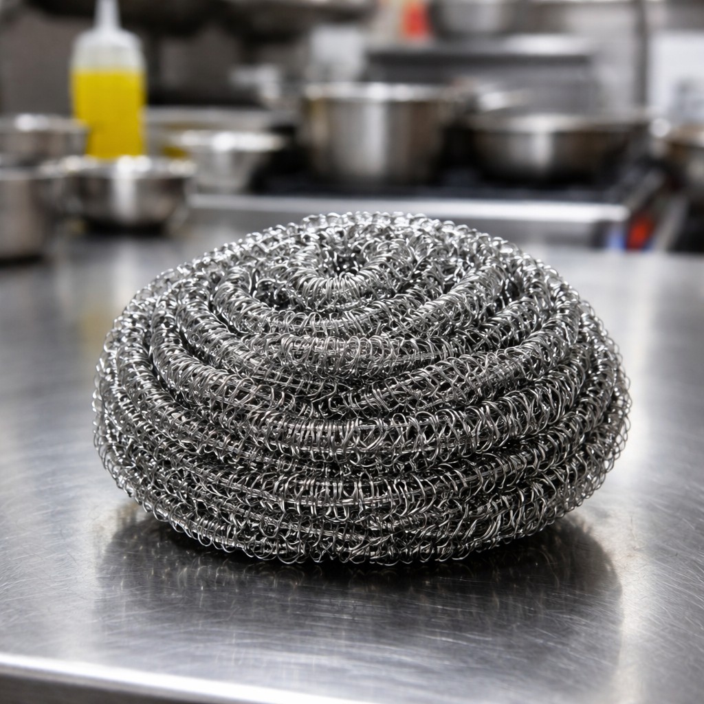  Choice 50g Stainless Steel Scrubber - 12/Pack