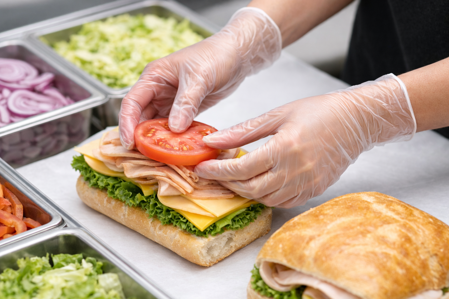 Disposable Powder-Free Vinyl Gloves -100/Box