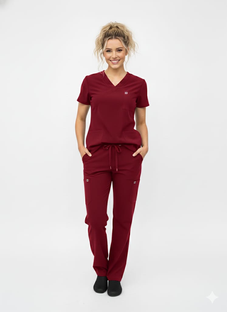 Uniforme médico burdeos