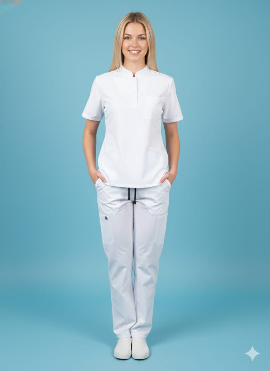 Uniforme médico blanco