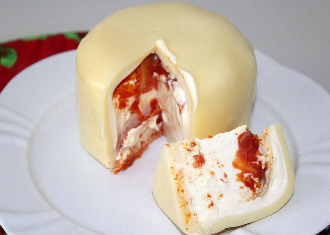 Queijo recheado tomate seco