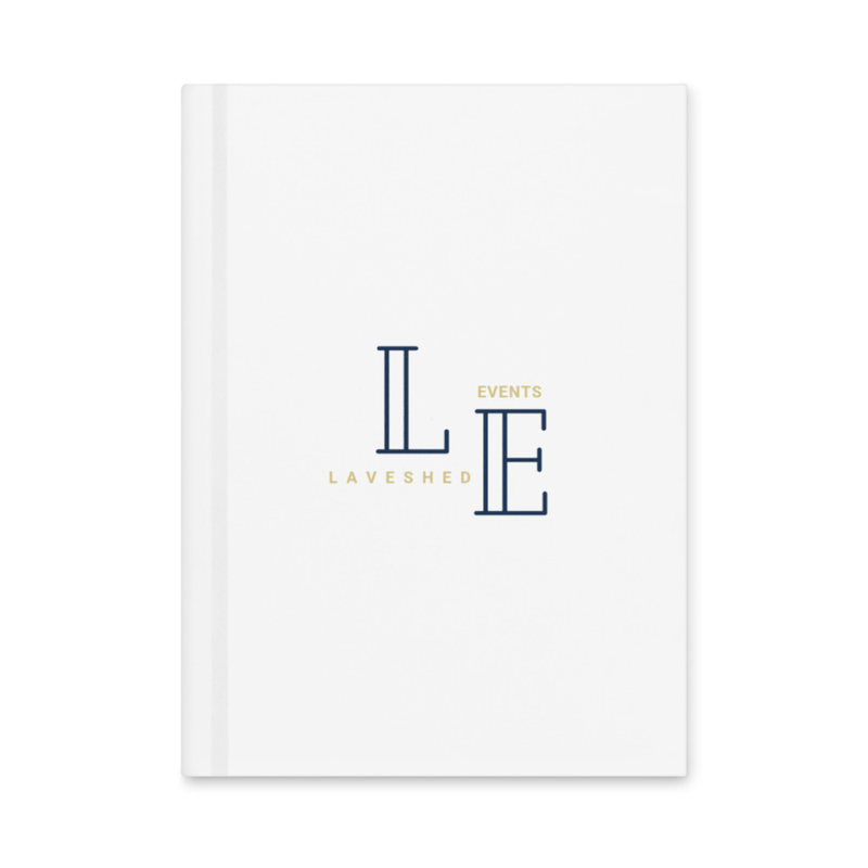 LaVeshed Events Hardcover Journal White