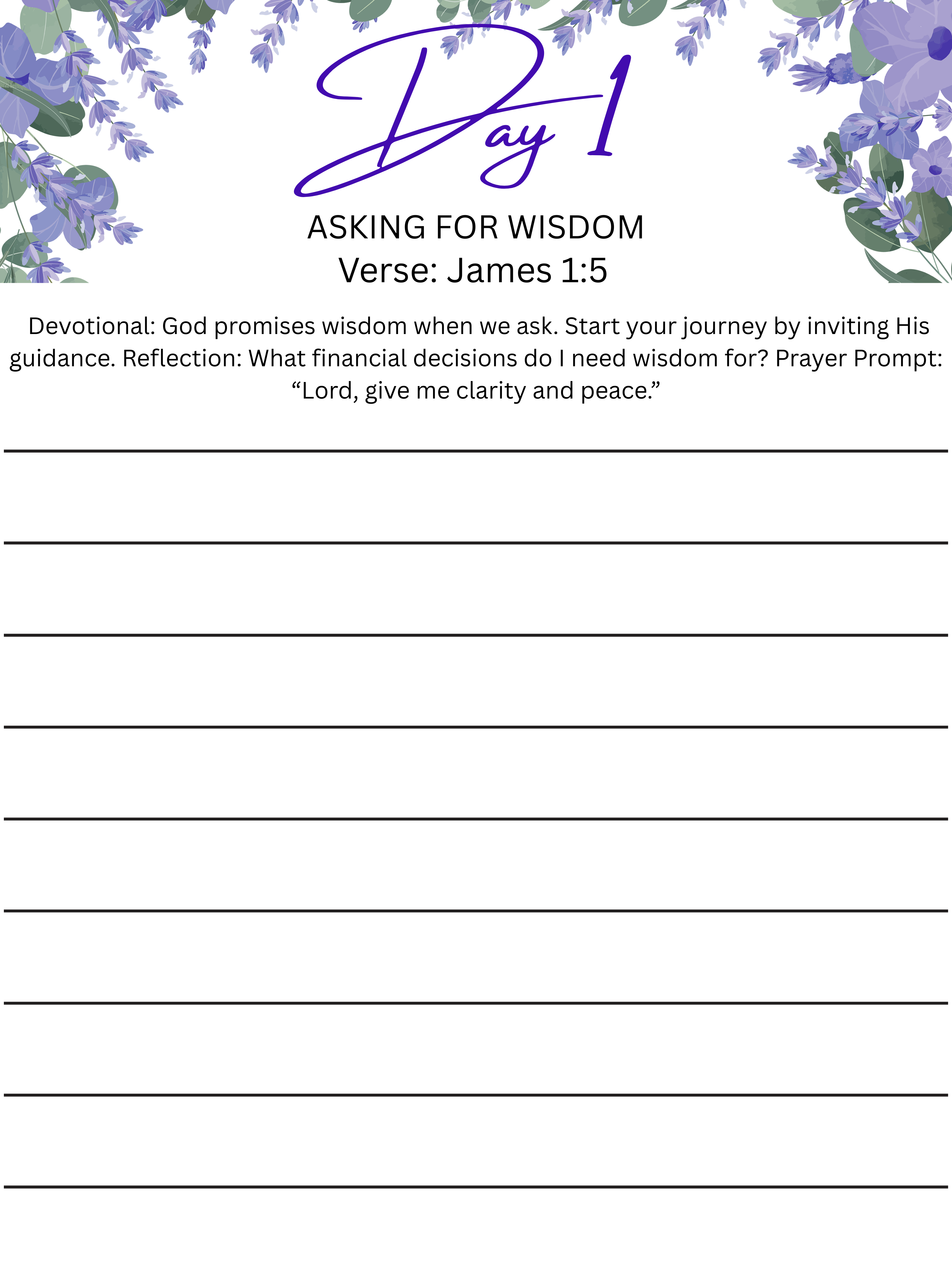 A 21-Day Wisdom and Financial Workbook