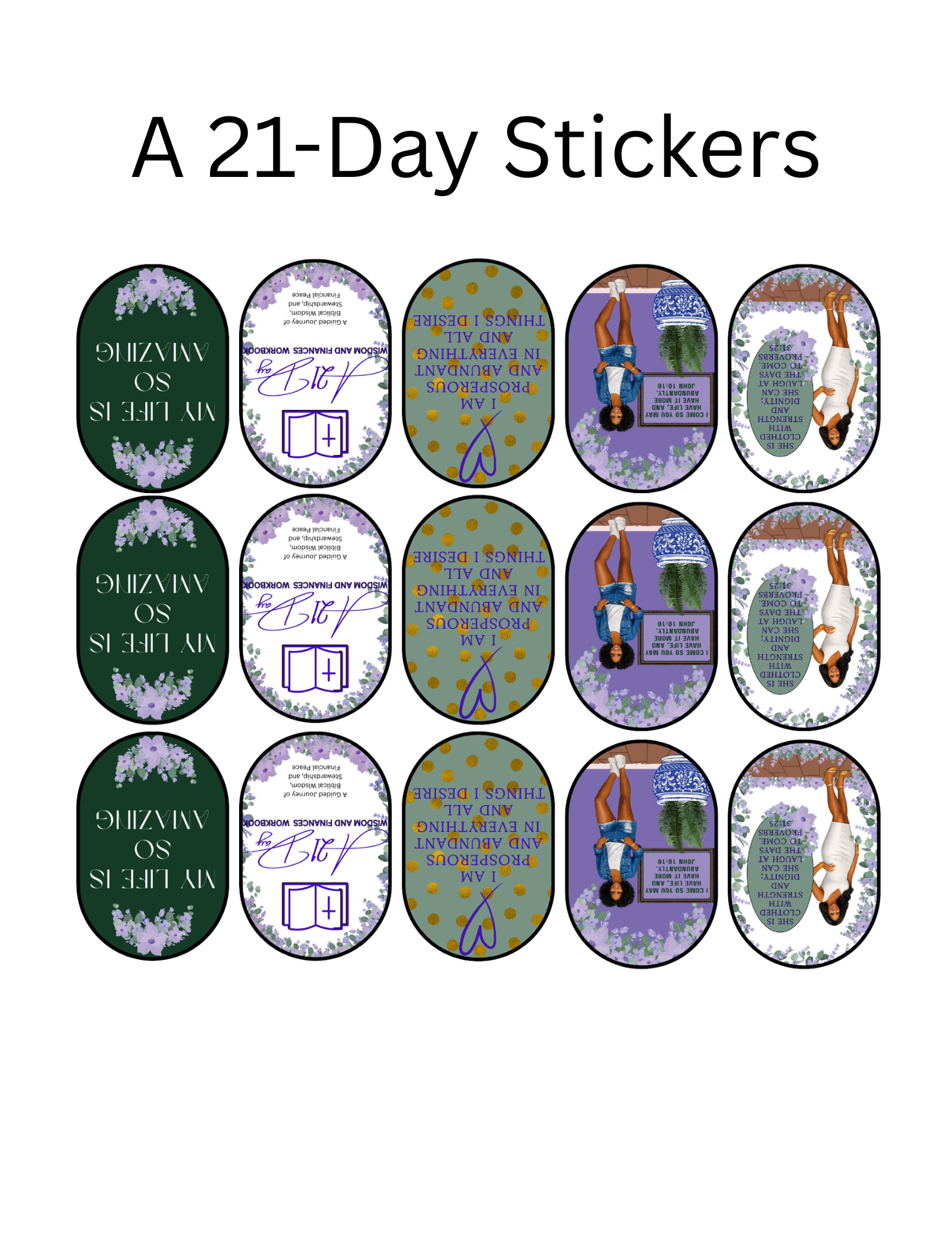 21-Day Digital Sticker Pack