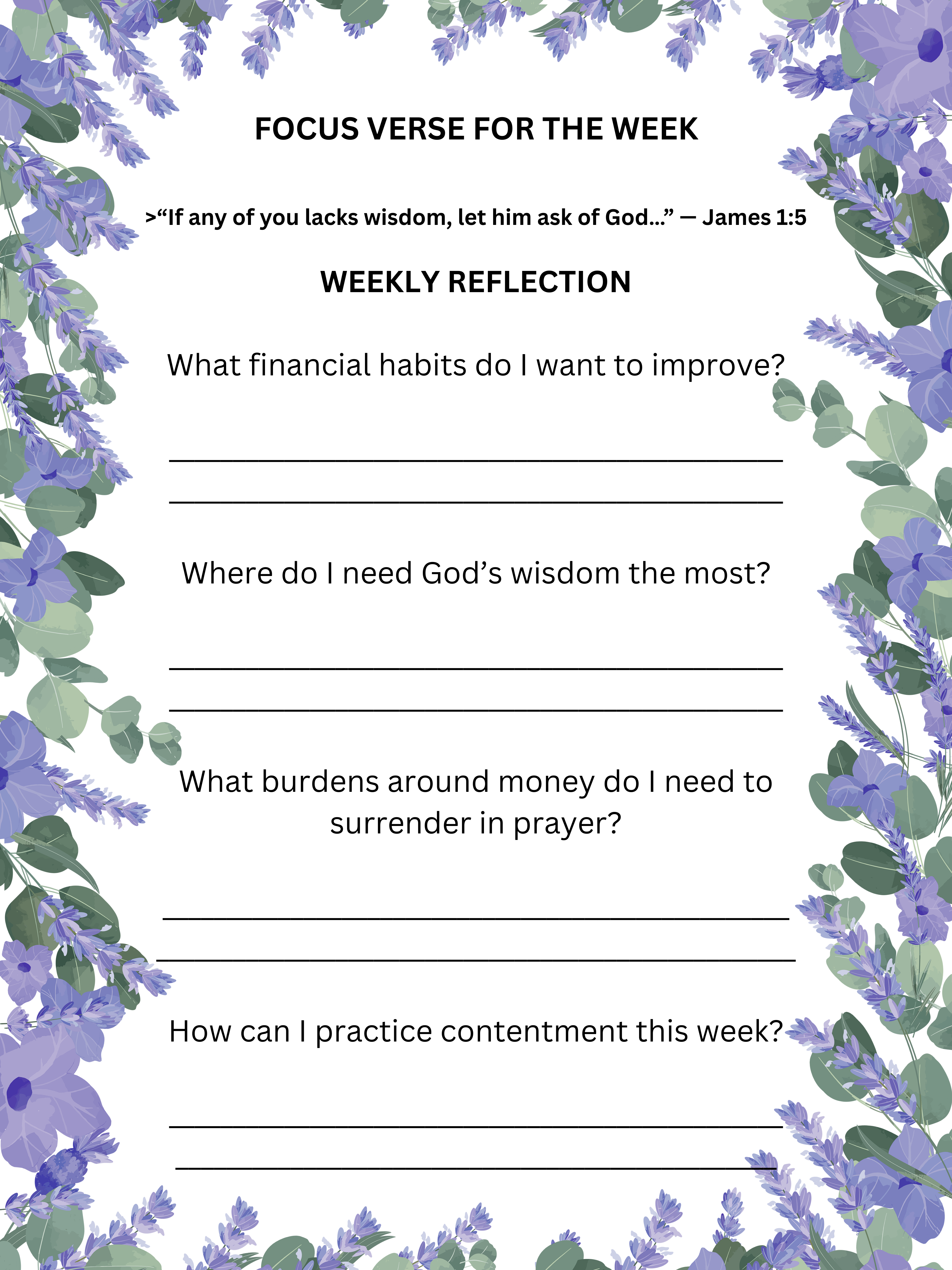 A 21-Day Wisdom and Financial Workbook