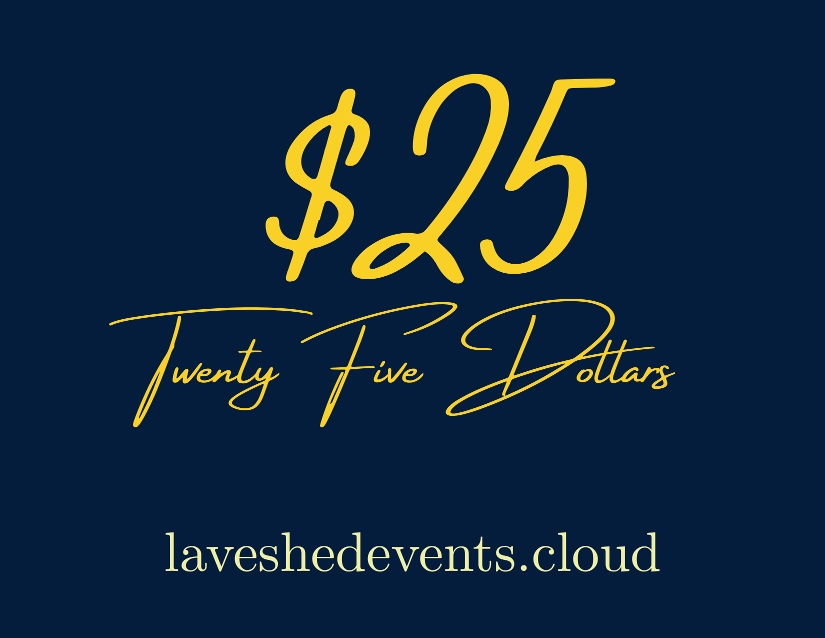 LaVeshed Events Gift Card
