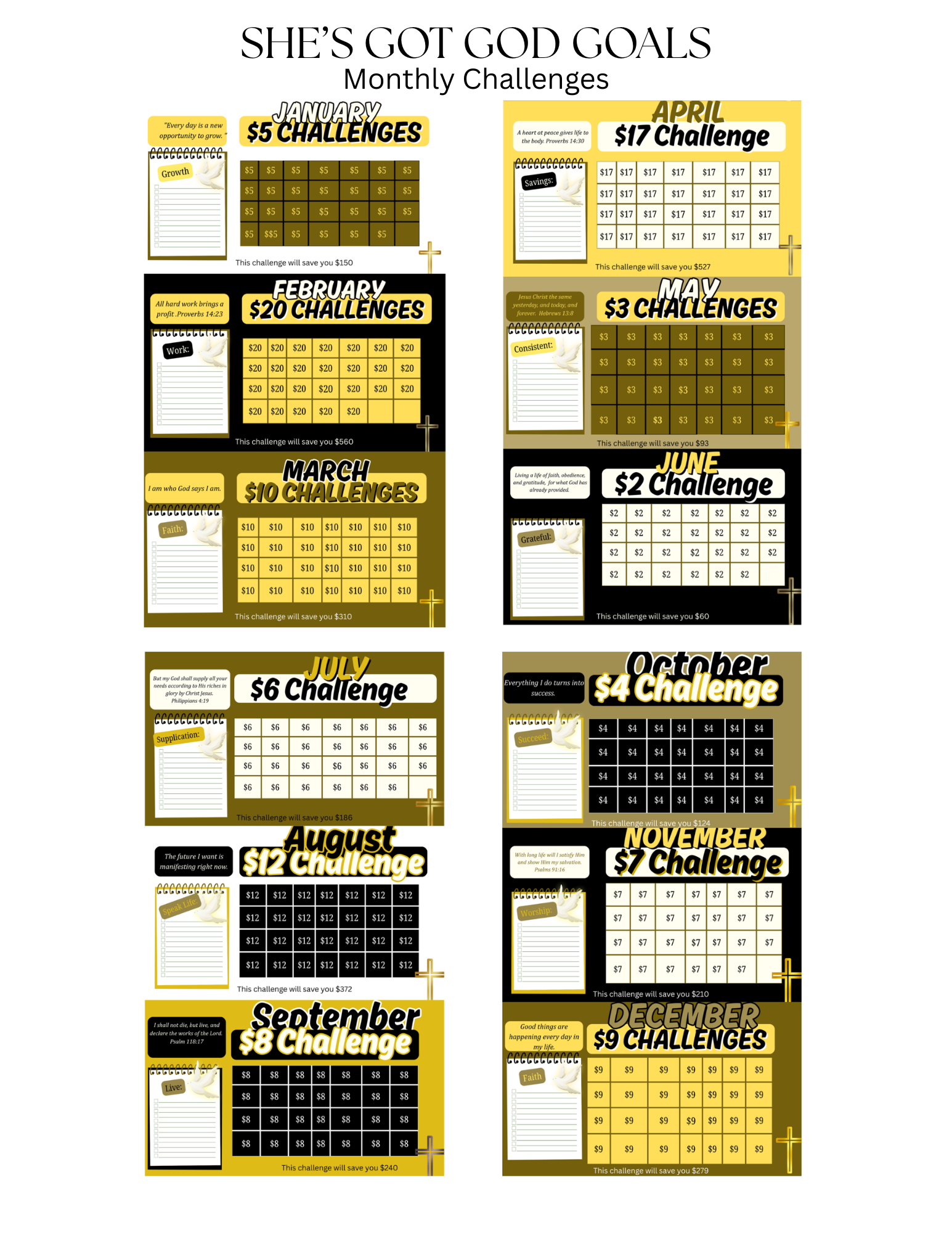 She's Got God Goals Challenge Bundle