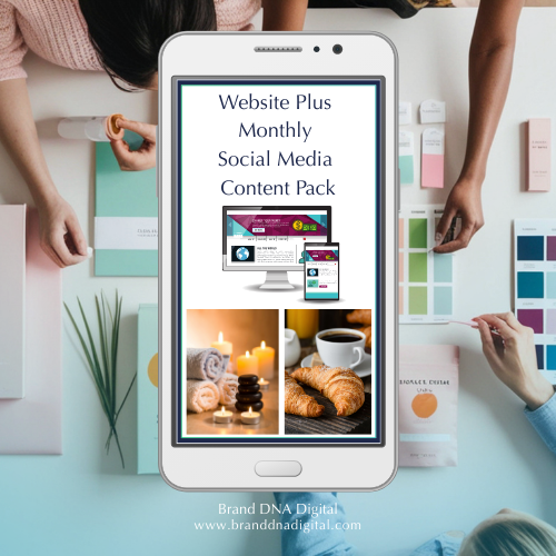 Website Plus Monthly Social Media Content Pack Subscription