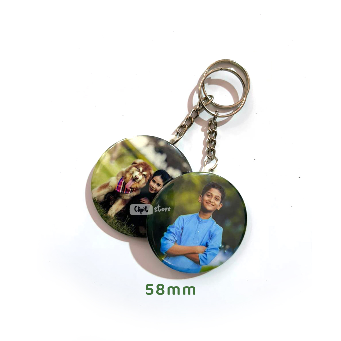 Photo Keychain 58mm Single Side