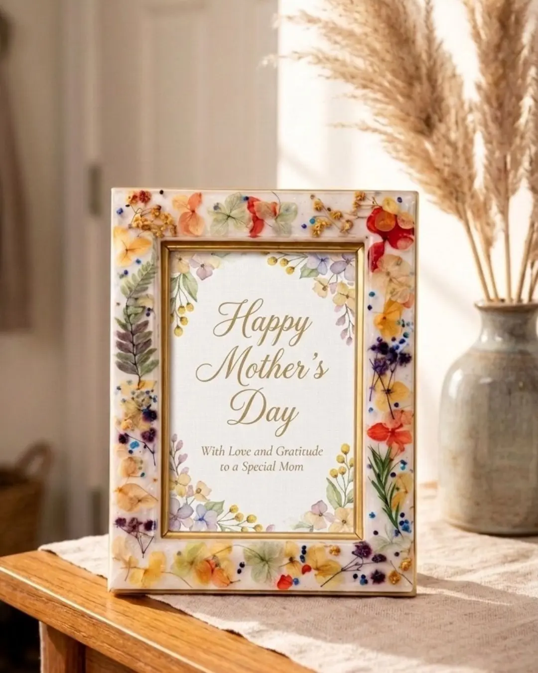 Floral Mother's Day Picture Frame