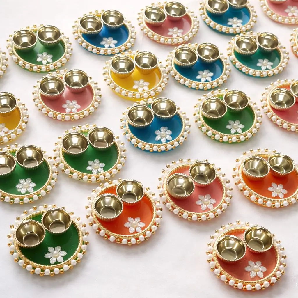 Handcrafted Resin Pooja Thali