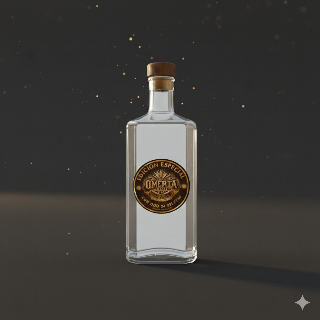 Mezcal Omerta White Oro 24 kilates