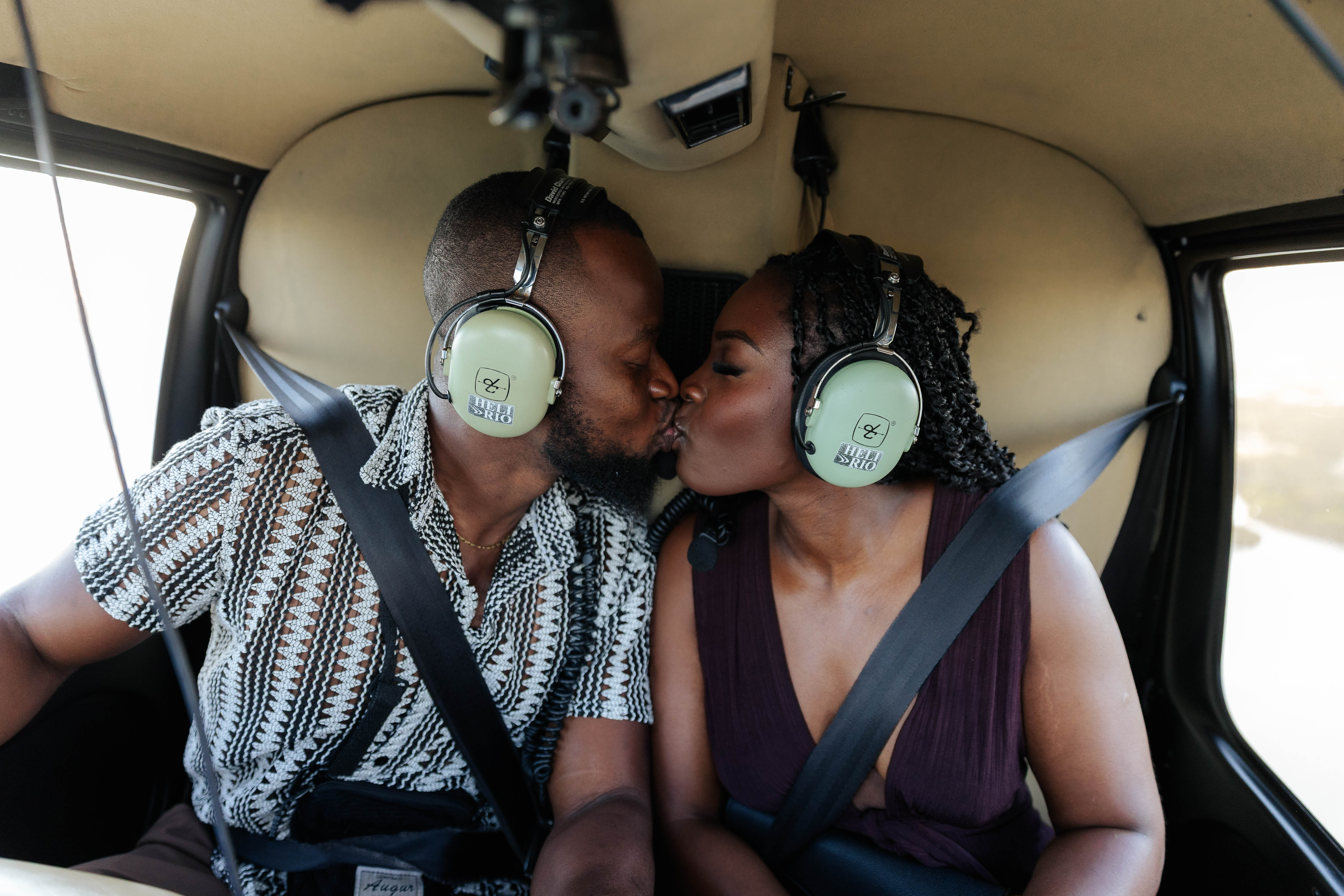 Pedido no Helicóptero ao pôr do sol