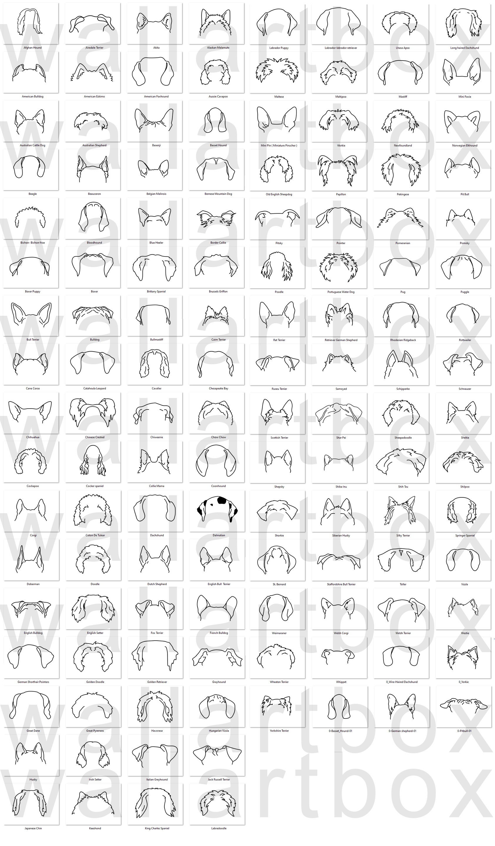 Light Blue Embroidered Denim Cap - Dog Breed Customizable