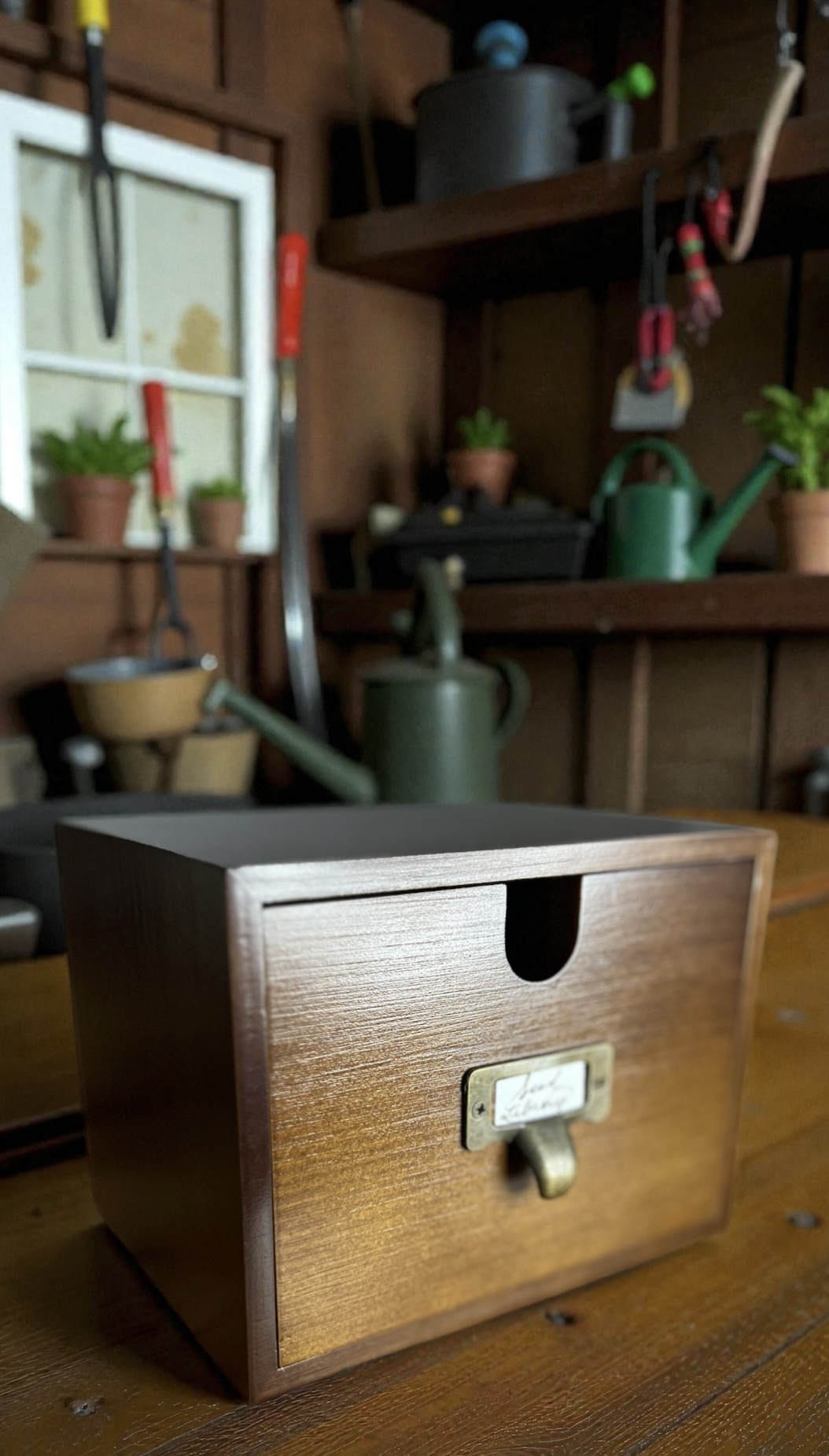 Apothecary-Style Garden Seed Organizer