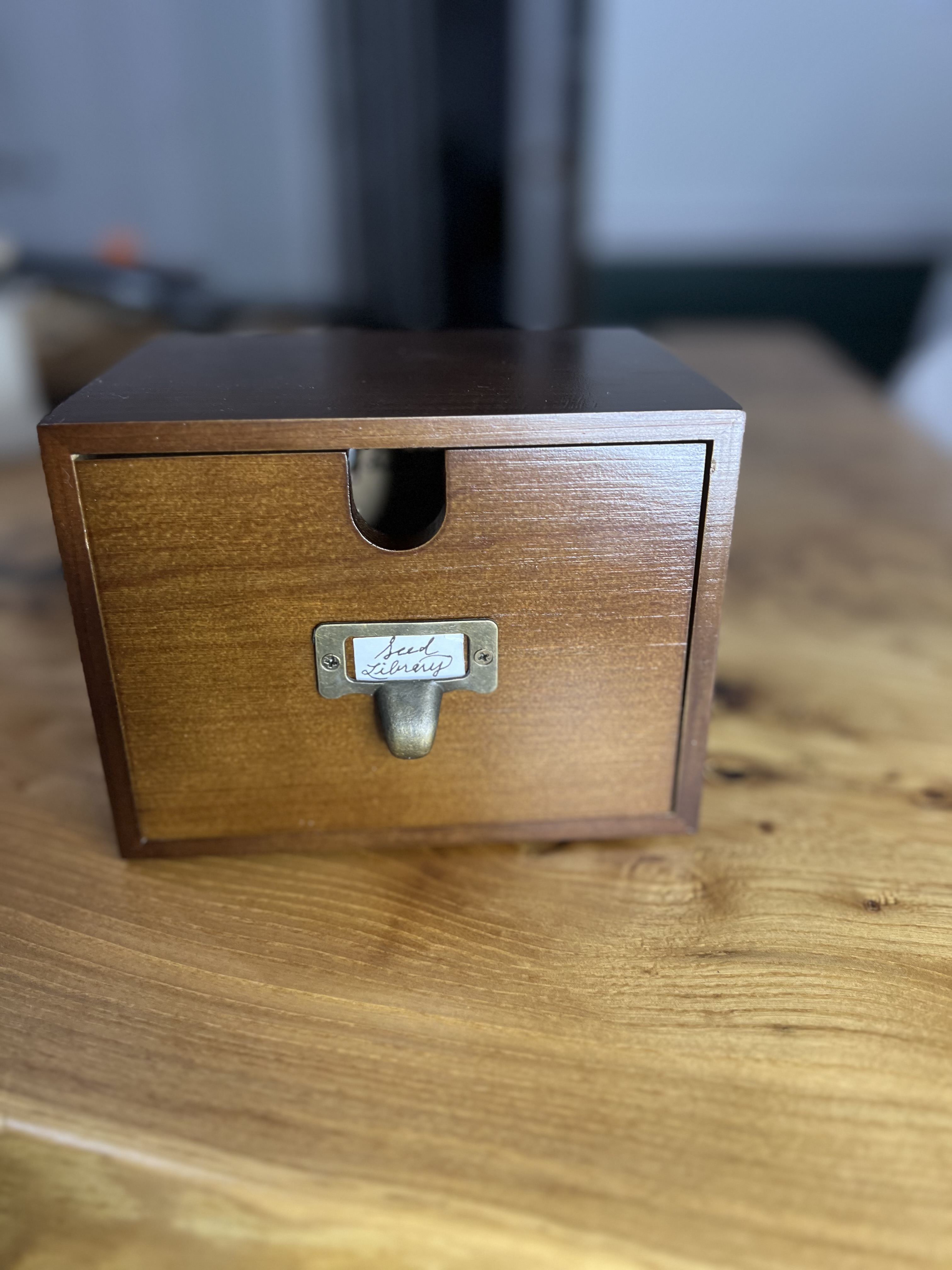 Apothecary-Style Garden Seed Organizer