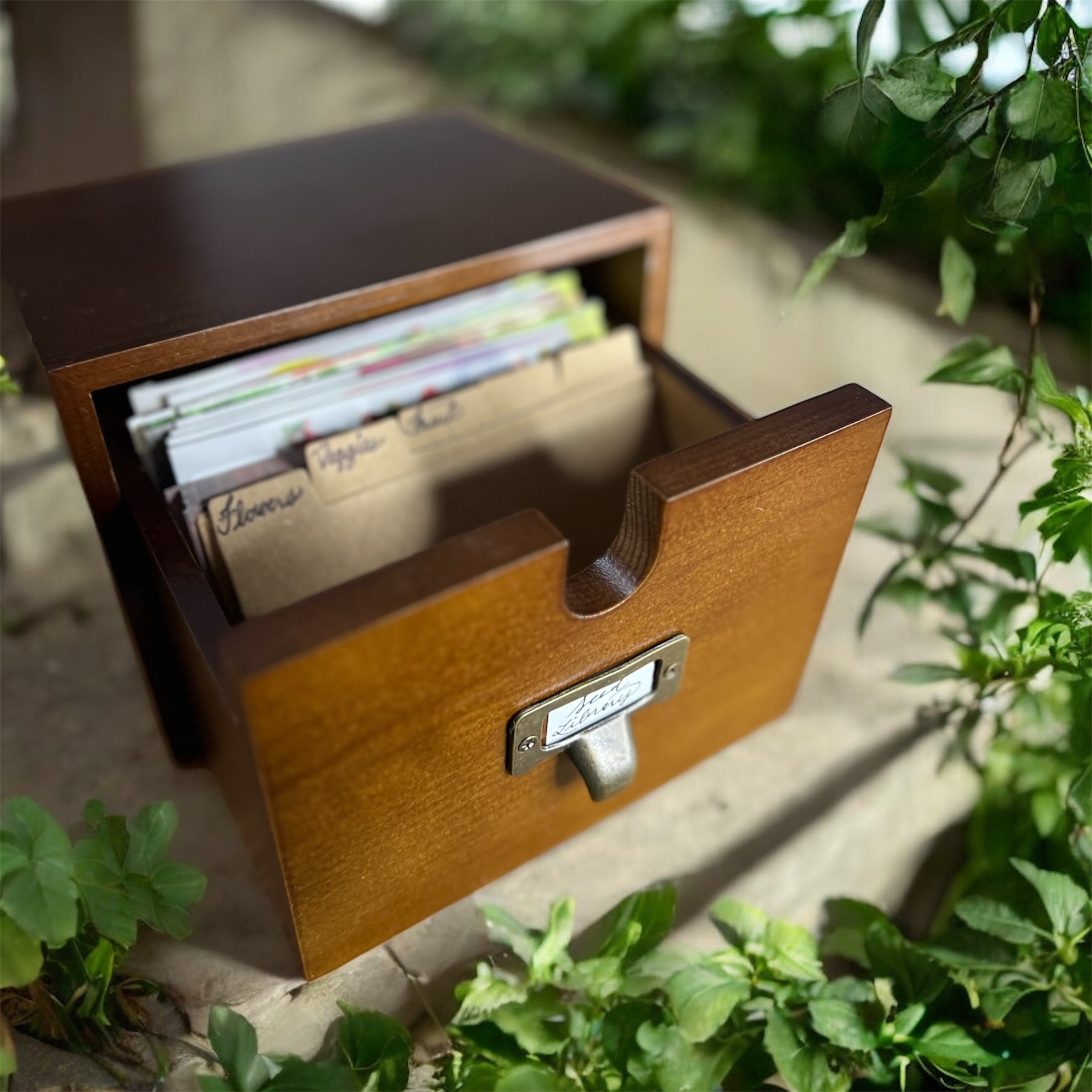 Apothecary-Style Garden Seed Organizer