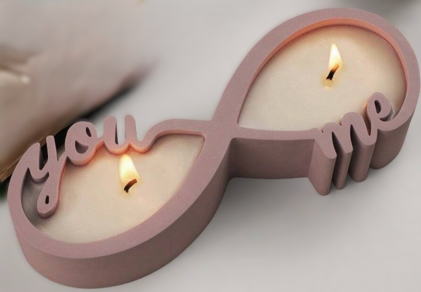 Vela aromática Decorativa Infinito 'You & Me'