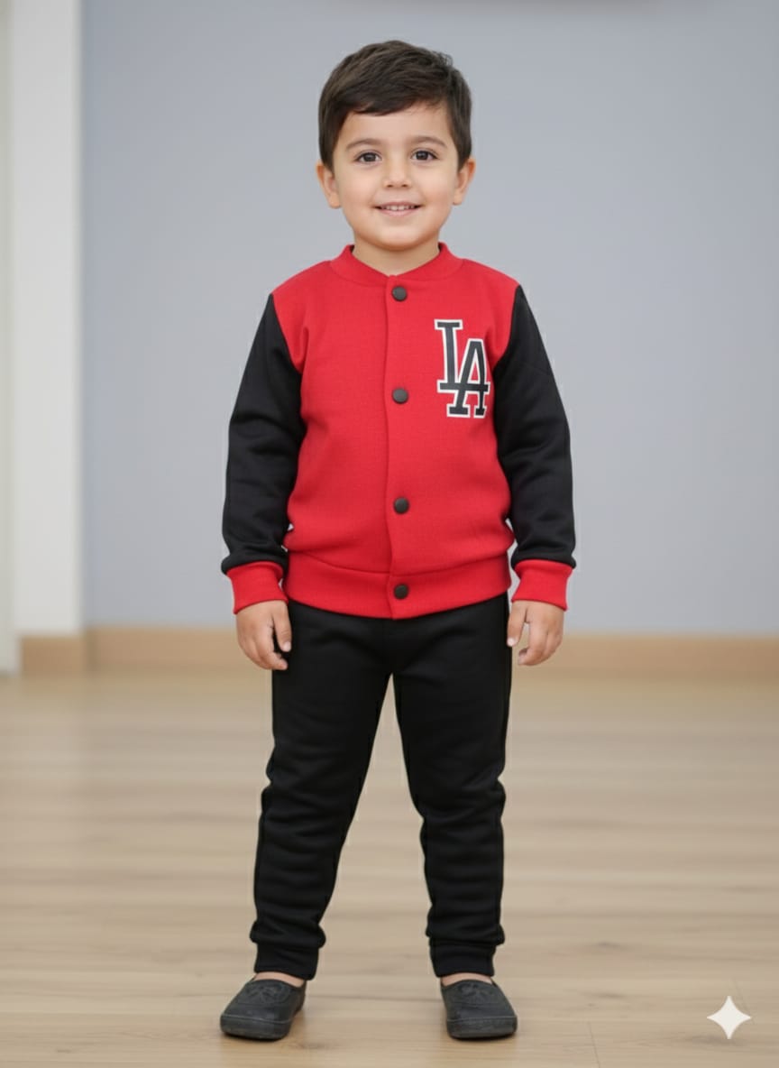 Ensemble garçon – Tissu Montoni avec motifs coquillage