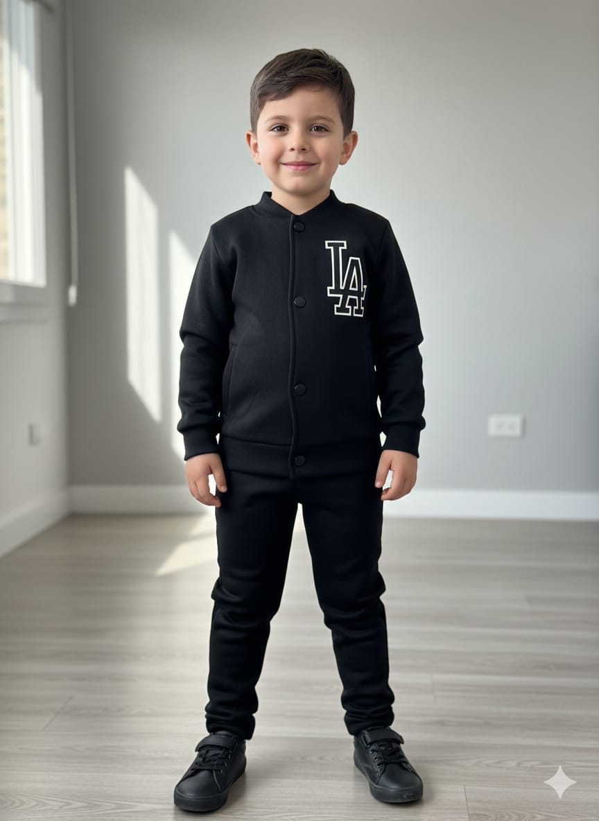 Ensemble garçon – Tissu Montoni avec motifs coquillage