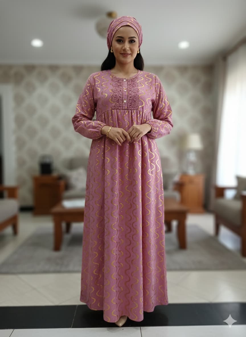 Pyjama long Tissu Laajab Sicilien – Taille large