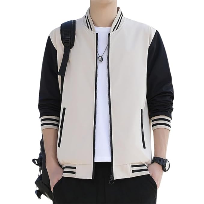 Men's Casual Varsity Jacket