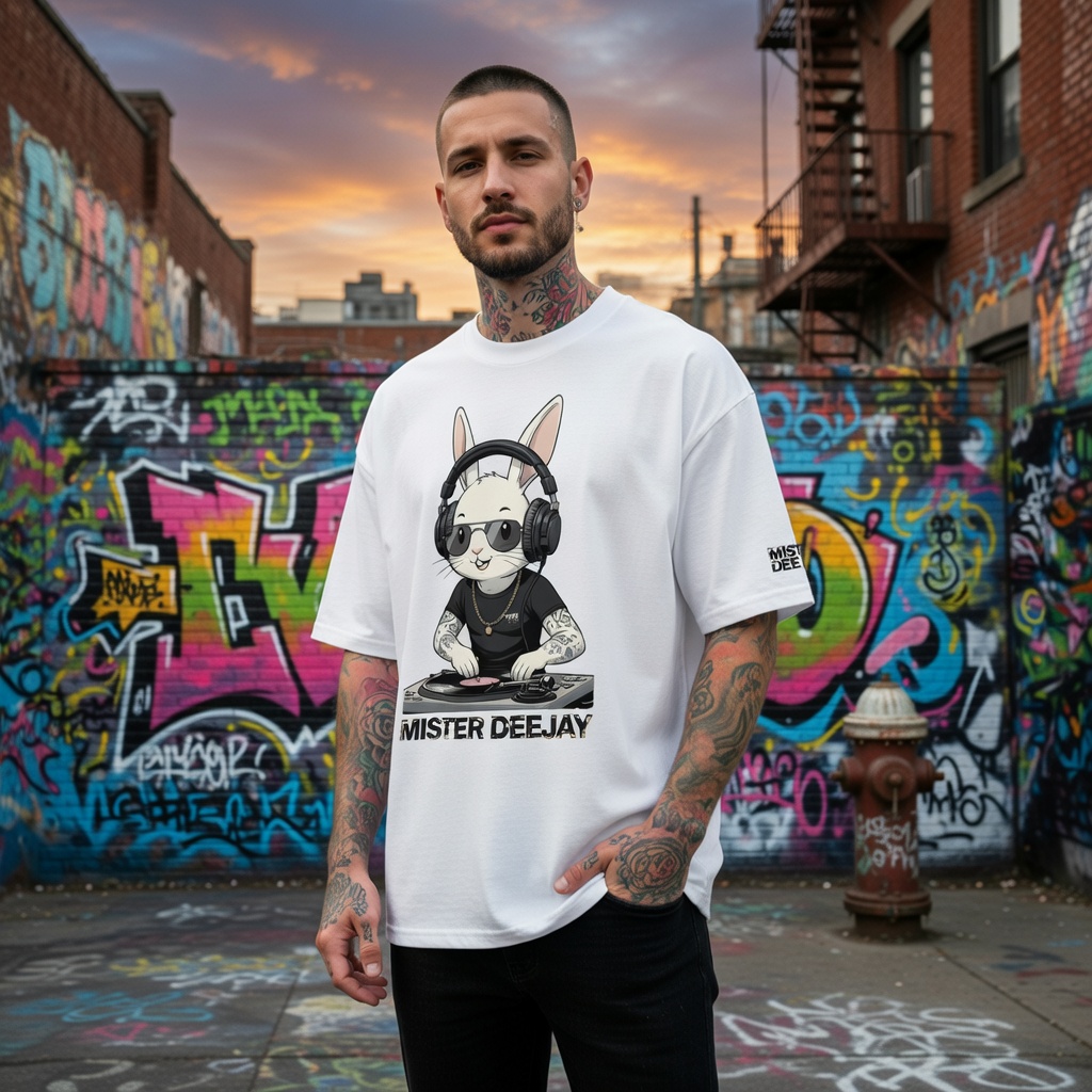 Bunny Dj Oversize t-shirt